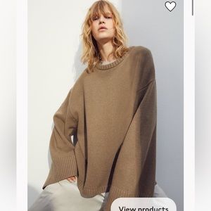 H&M viral oversized cashmere blend sweater